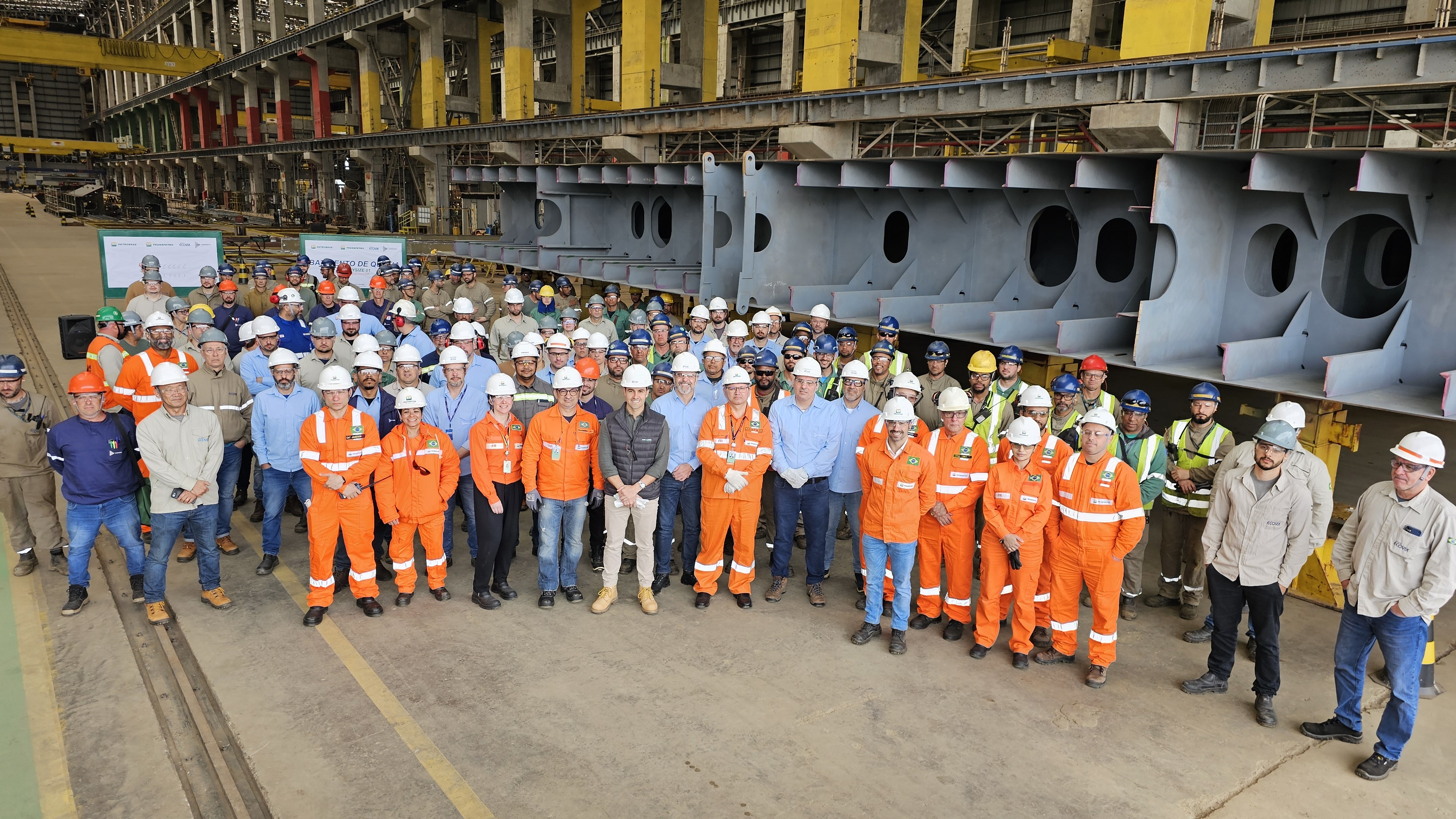 Estaleiro Rio Grande realiza batimento de quilha do primeiro navio da classe Handymax