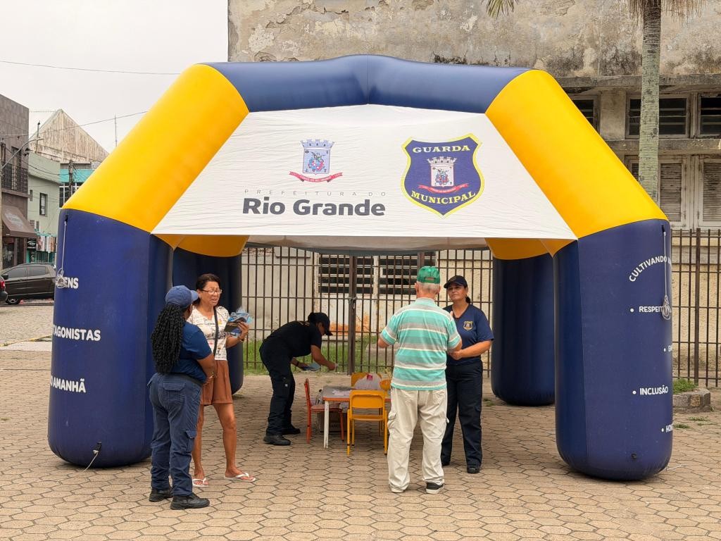 Guarda Municipal promove ação Valorizar e Proteger e reforça combate à violência contra a mulher em Rio Grande