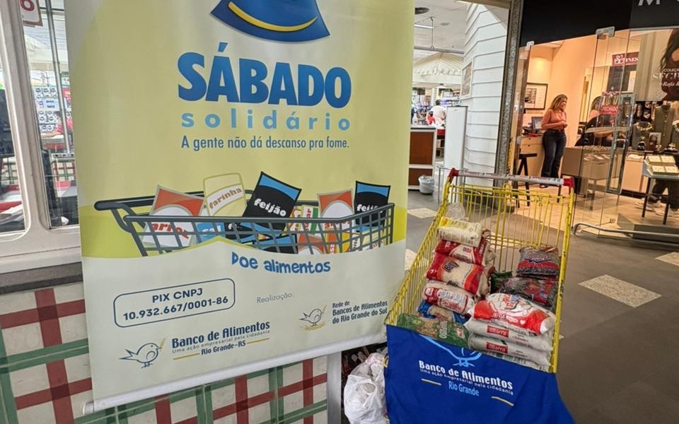 Banco de Alimentos promove Sábado Solidário no dia 11 de abril em Rio Grande e São José do Norte