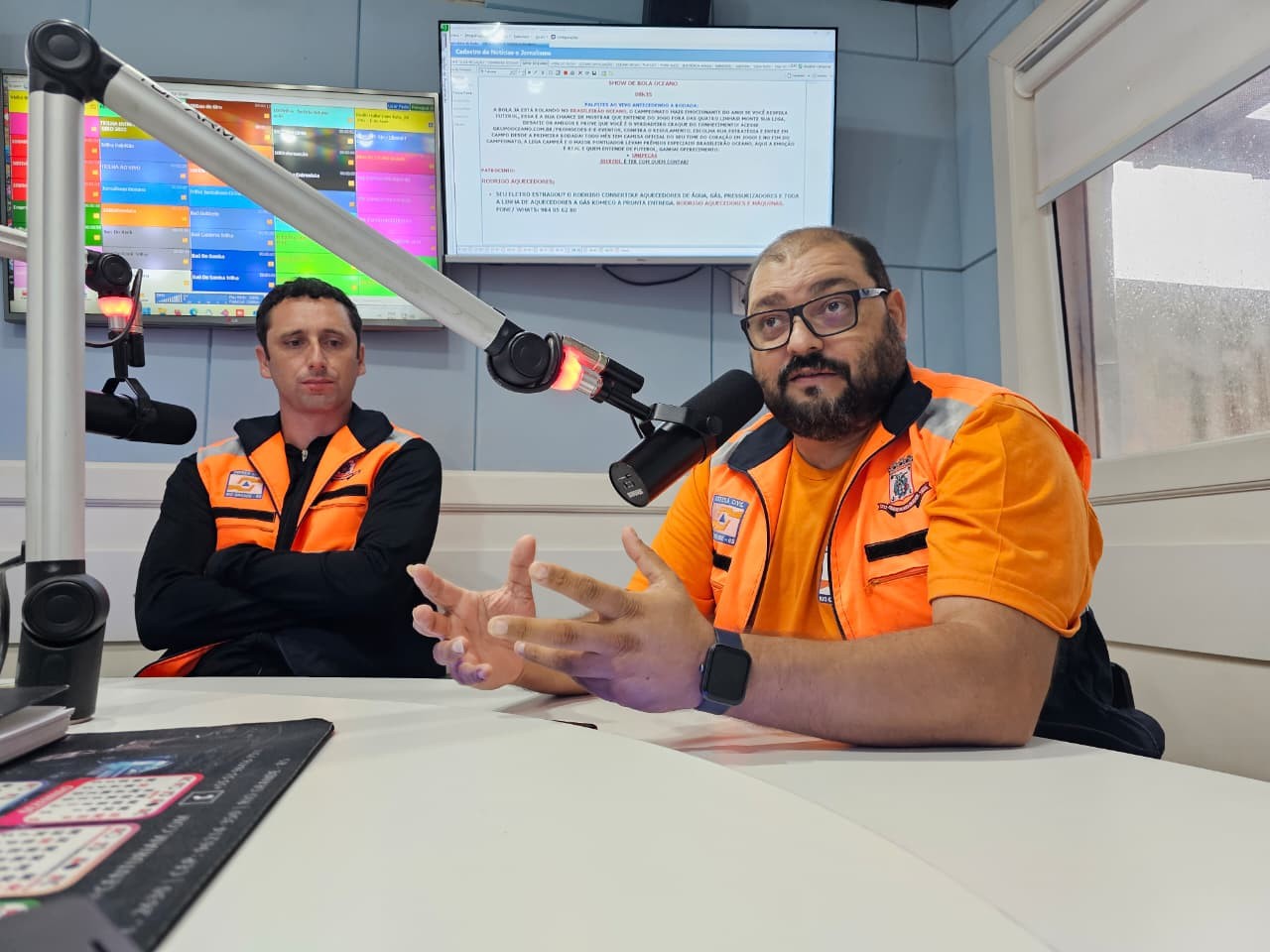 Giro Oceano destaca preparação da Defesa Civil para ventos intensos