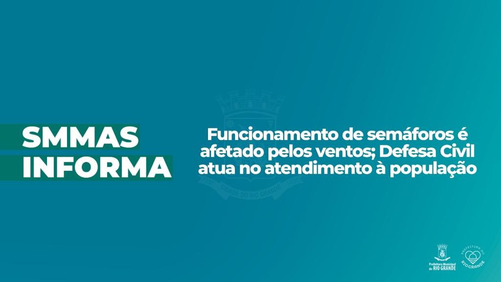 Ciclone provoca queda de energia e deixa semáforos inoperantes em Rio Grande