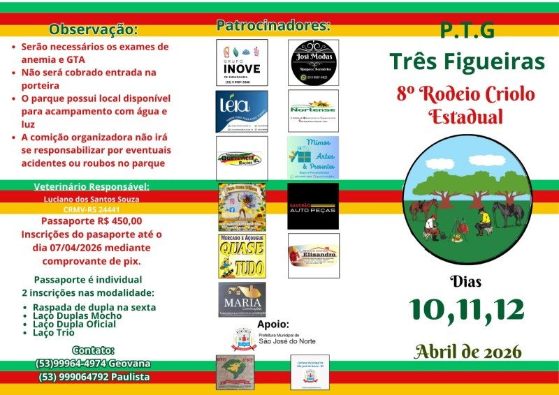 São José do Norte recebe 8º Rodeio Crioulo Estadual com três dias de programação
