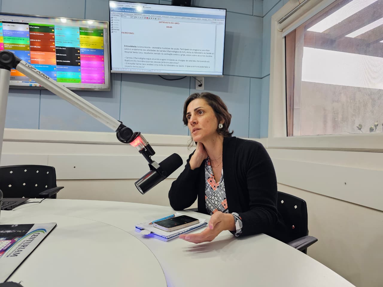 Carreta oftalmológica e situação da Santa Casa são destaques no Giro com secretária de Saúde