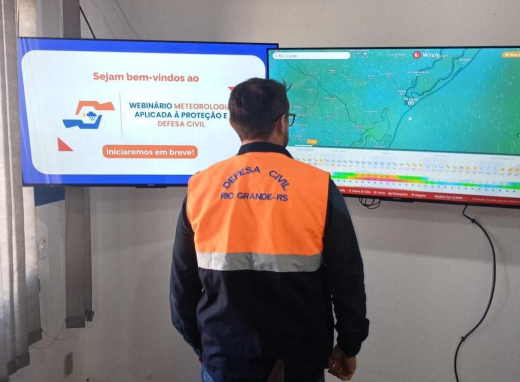 Defesa Civil de Rio Grande monitora instabilidades e alerta para ventos de até 80 km/h
