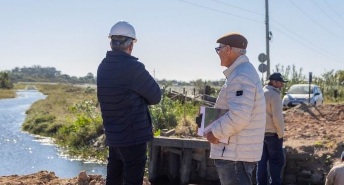 Prefeitura de Pelotas começa a obra da ponte definitiva na Colônia Z3