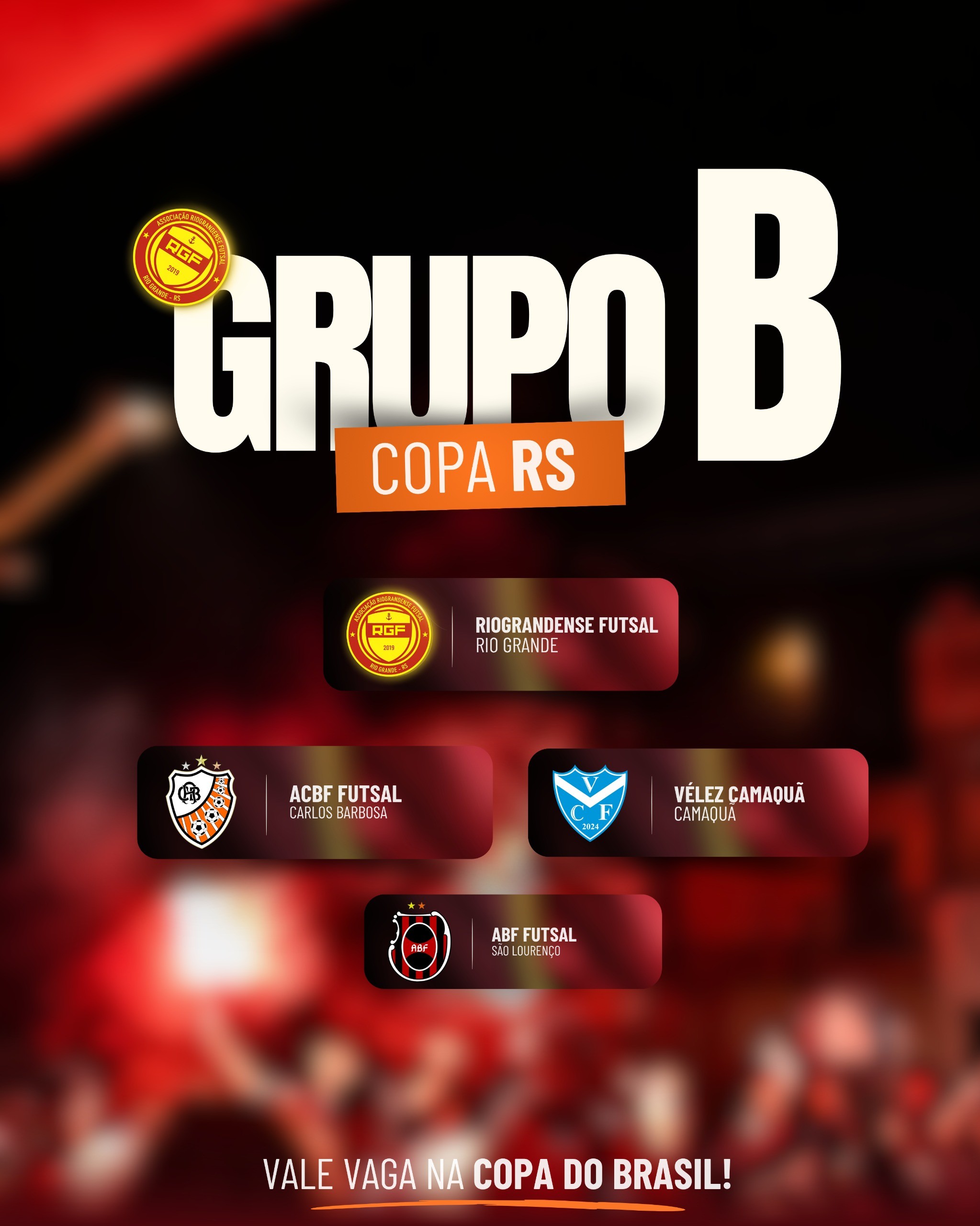 Riograndense conhece adversários na Copa RS em disputa por vaga na Copa do Brasil de Futsal