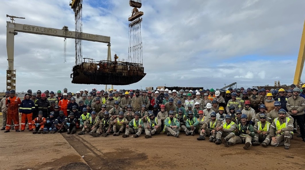 Ecovix e Gerdau finalizam desmontagem da plataforma P-32 no dique seco em primeira reciclagem verde do país