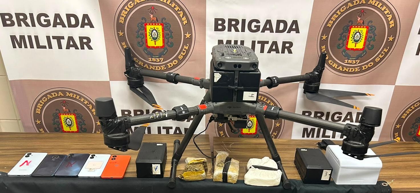 Trio é preso tentando arremessar objetos para o interior da PERG