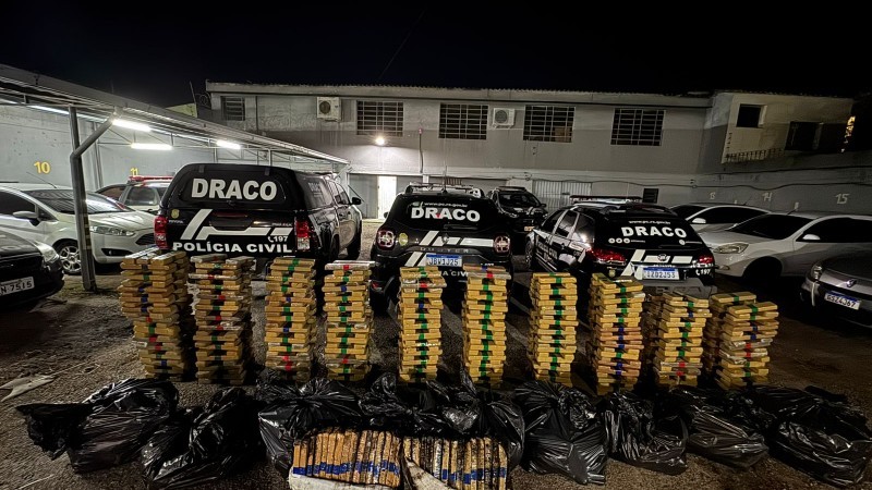 Polícia Civil apreende mais de uma tonelada de maconha em Pelotas