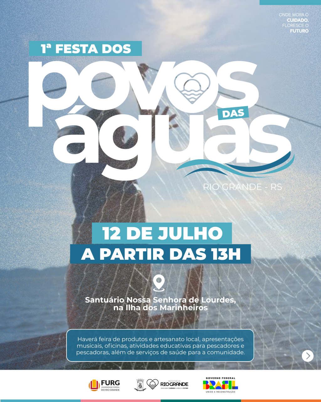 Festa dos Povos das Águas é transferida para o dia 12 de julho devido à previsão de chuva