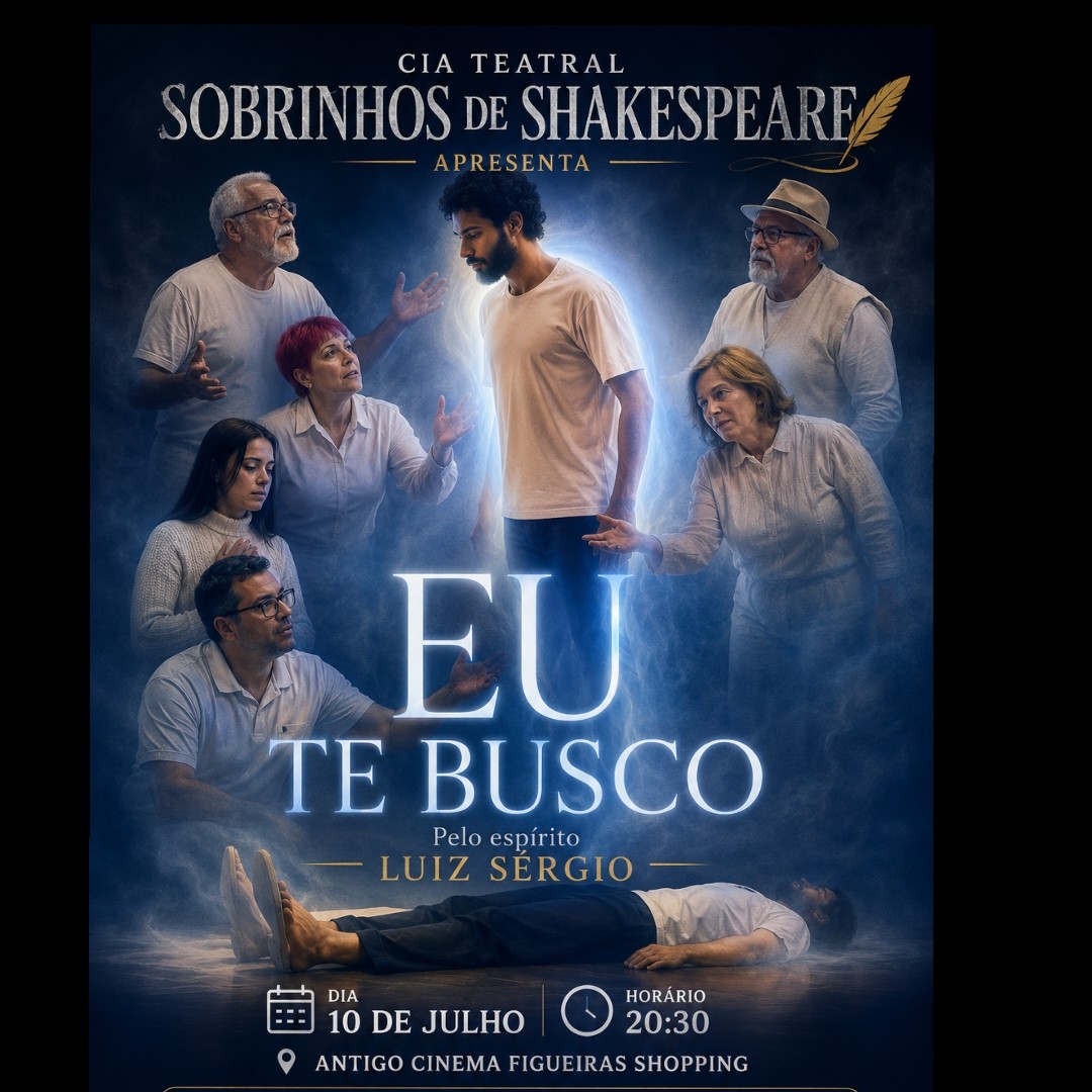 Espetáculo espírita "Eu te Busco" sobe ao palco no dia 10 de julho em Rio Grande