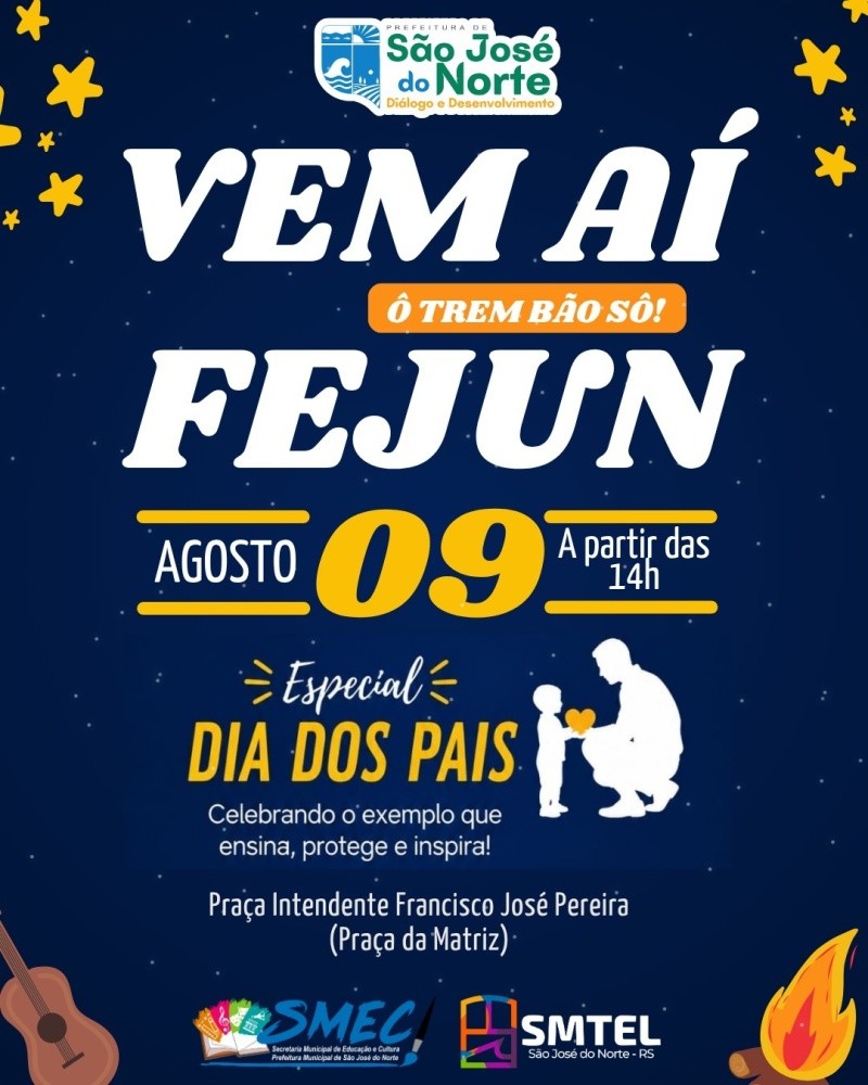 Fejun 2026 movimenta São José do Norte com atrações culturais e programação gratuita
