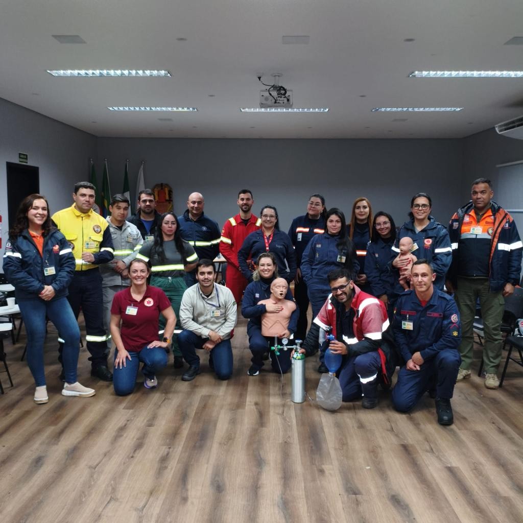 Secretaria de Município da Saúde promove capacitação em Suporte Básico de Vida e Atendimento Pré-Hospitalar na Refinaria Riograndense