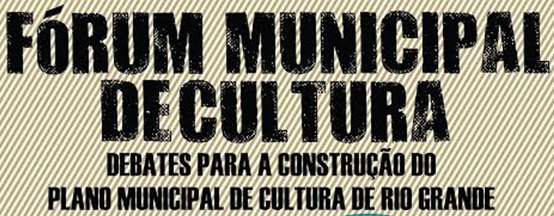 Fórum Municipal de Cultura acontece sábado