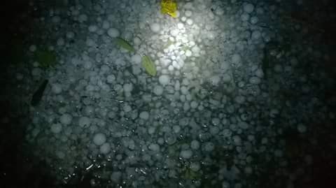 Chuva de granizo atinge Rio Grande na madrugada