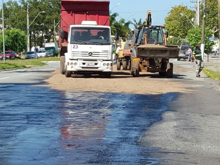 Avenida Presidente Vargas recebe novo pavimento