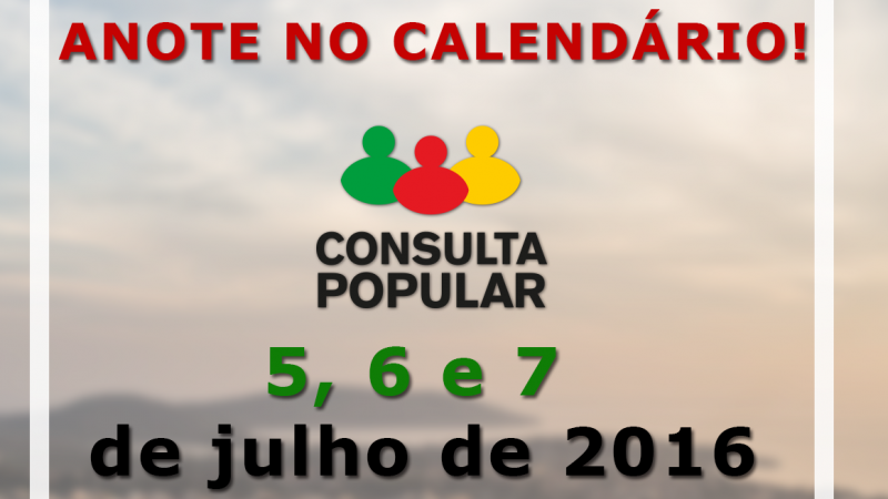 Consulta popular 2016-2017 terá 10 programas para votação em cada região