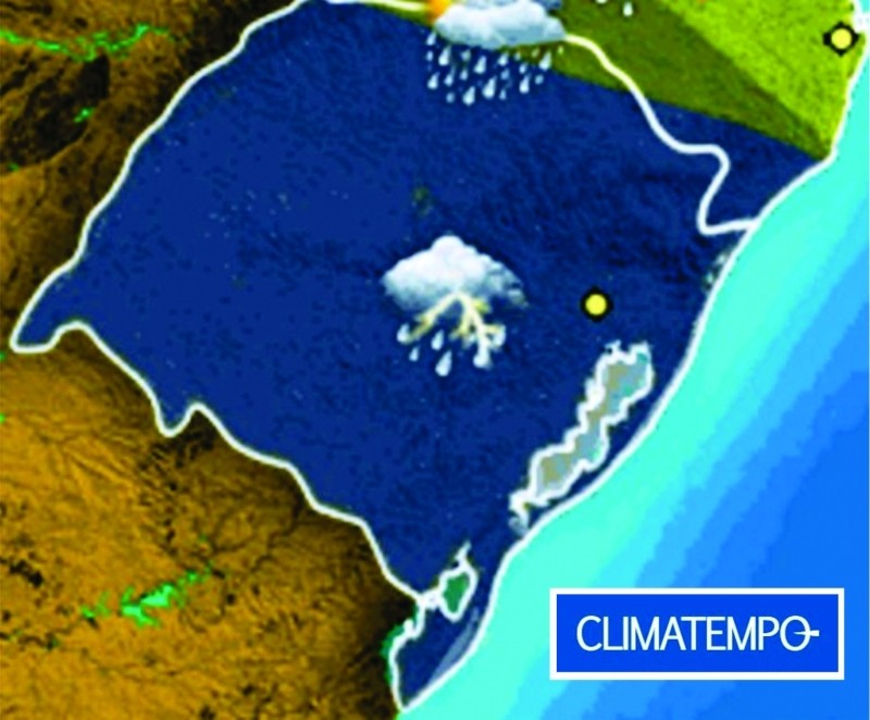 Semana vai ser de muita chuva e temporais no Rio Grande do Sul