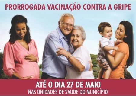 Secretaria da Saúde prorroga Campanha de Vacinação Contra a Gripe para grupo prioritário