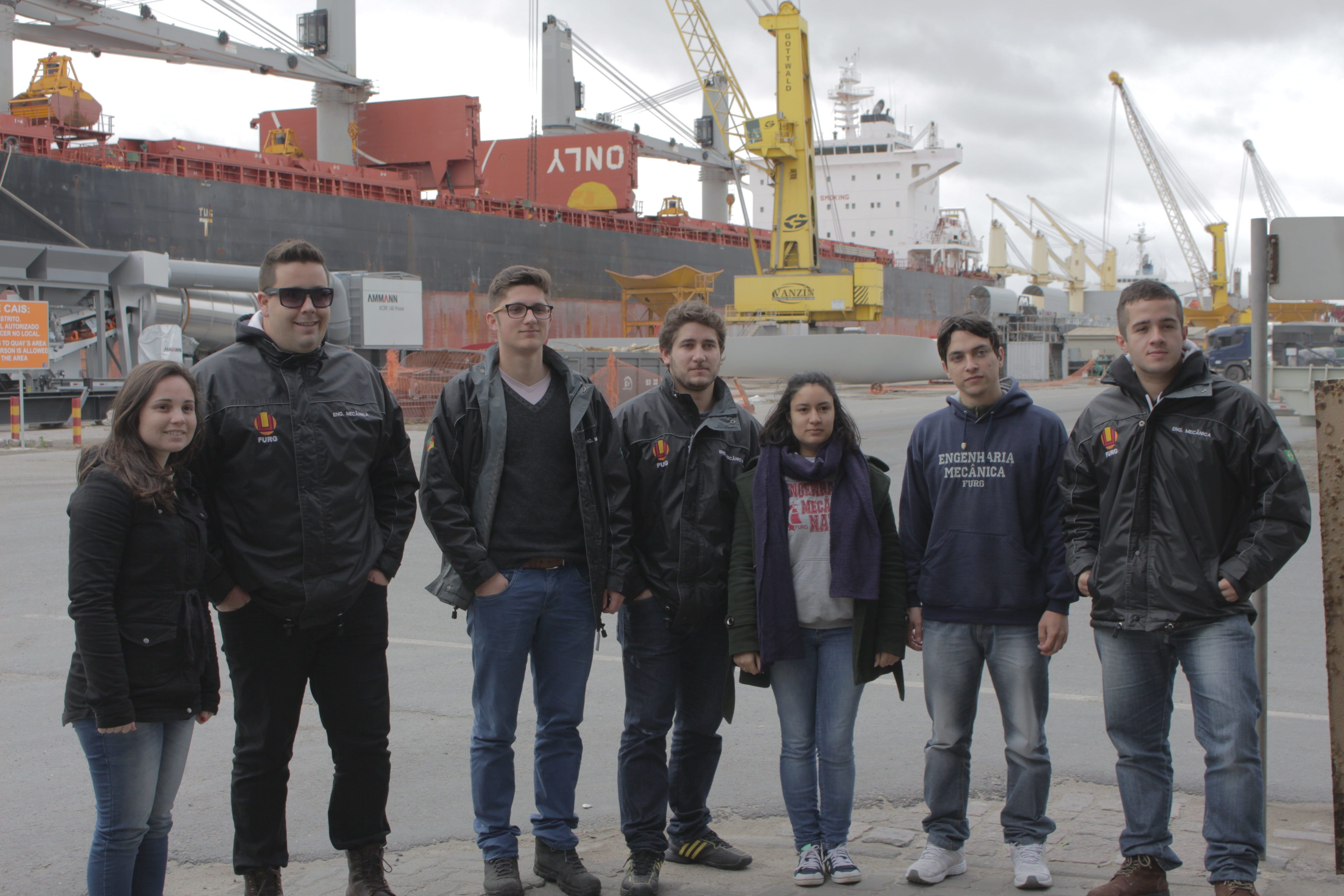 Estudantes da Furg visitam a zona primária