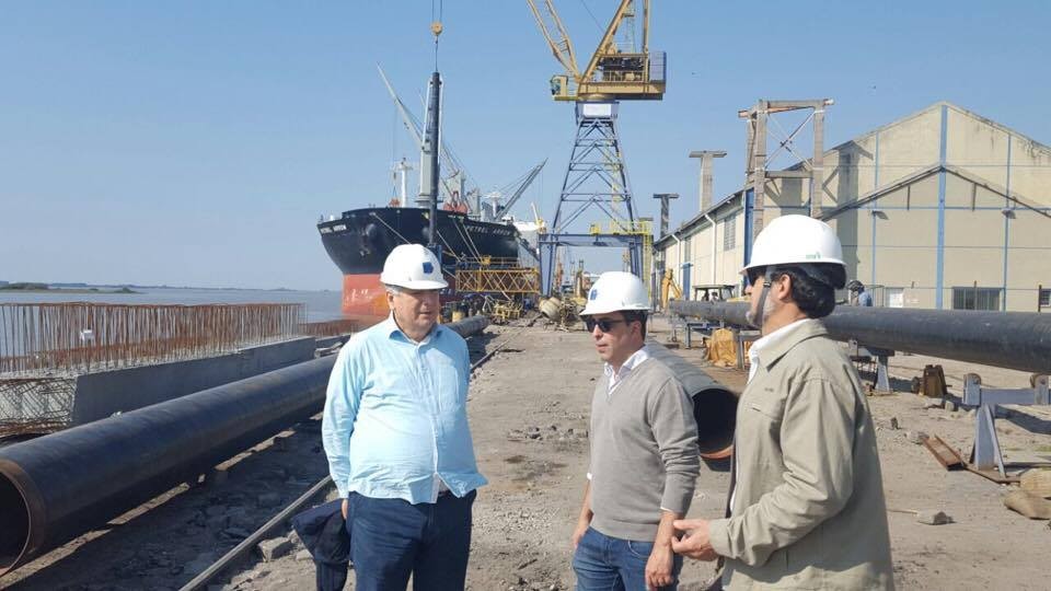 Diretoria da SUPRG vistoria obra de modernização do Porto Novo