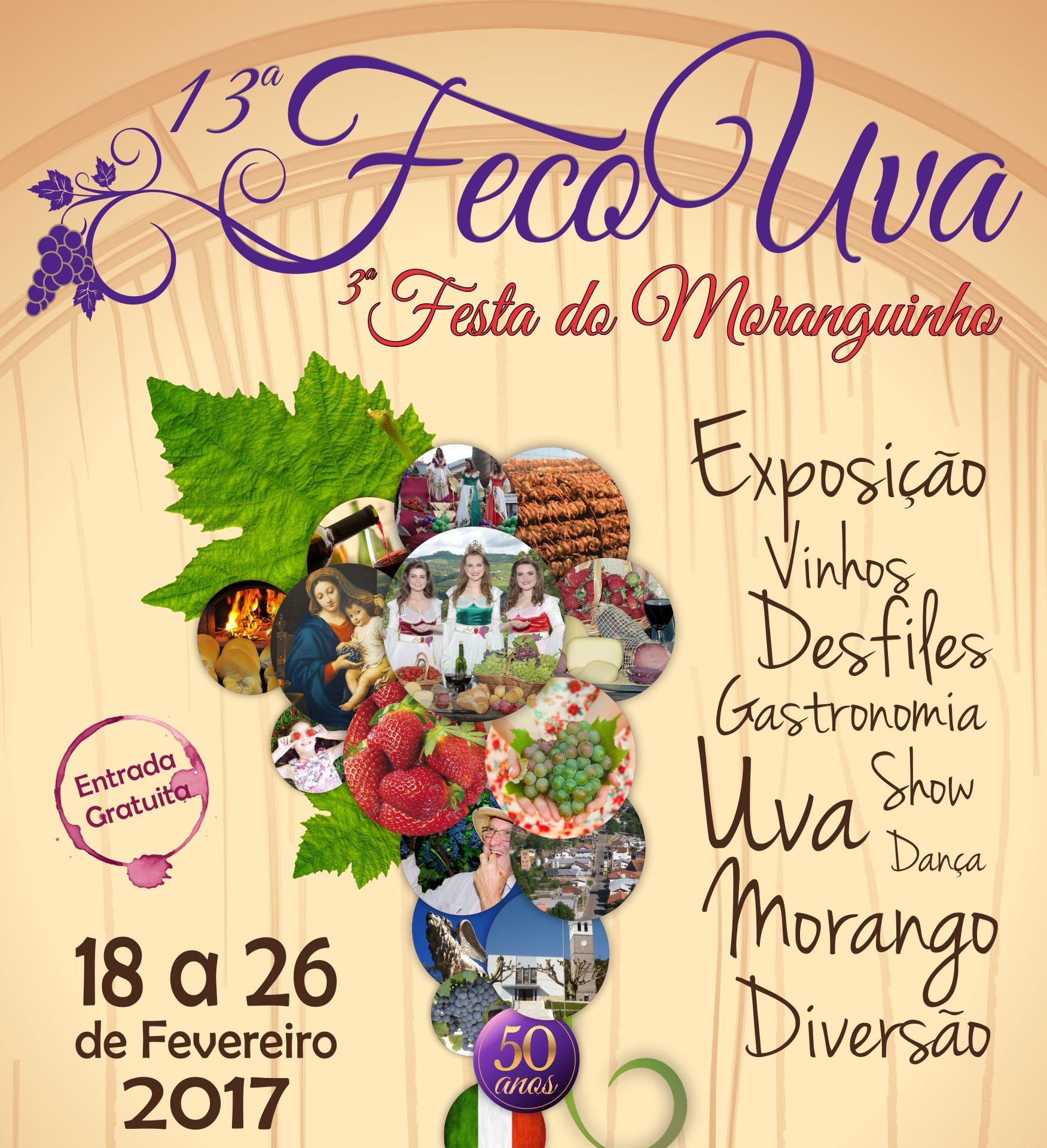 Festas da Uva e do Moranguinho oferecem lazer a toda família na Serra
