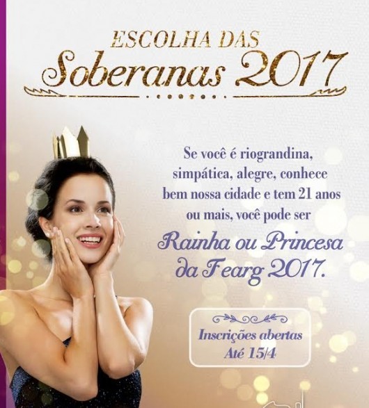 39ª edição da Fearg 2017 realiza concurso "Soberanas"
