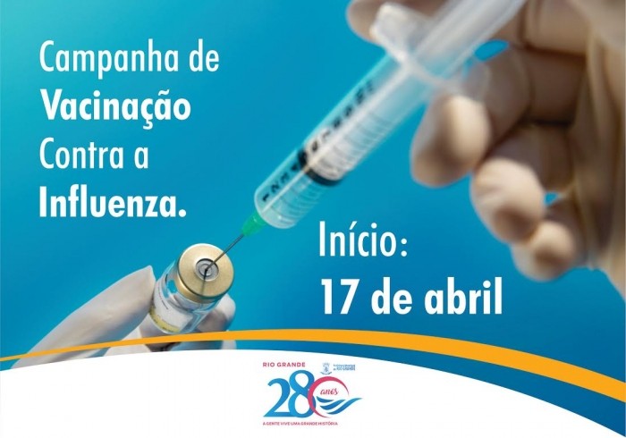 Campanha de Vacinação Contra a Influenza inicia dia 17 de Abril