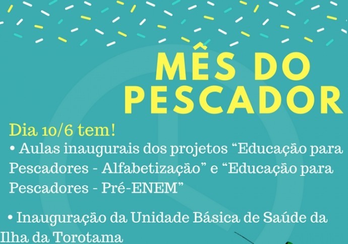 Atividades alusivas ao mês do pescador  serão realizadas em RG