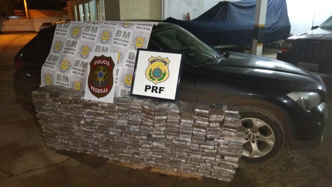 Paraguaio é preso com quase 300 kg de drogas em Jaguarão