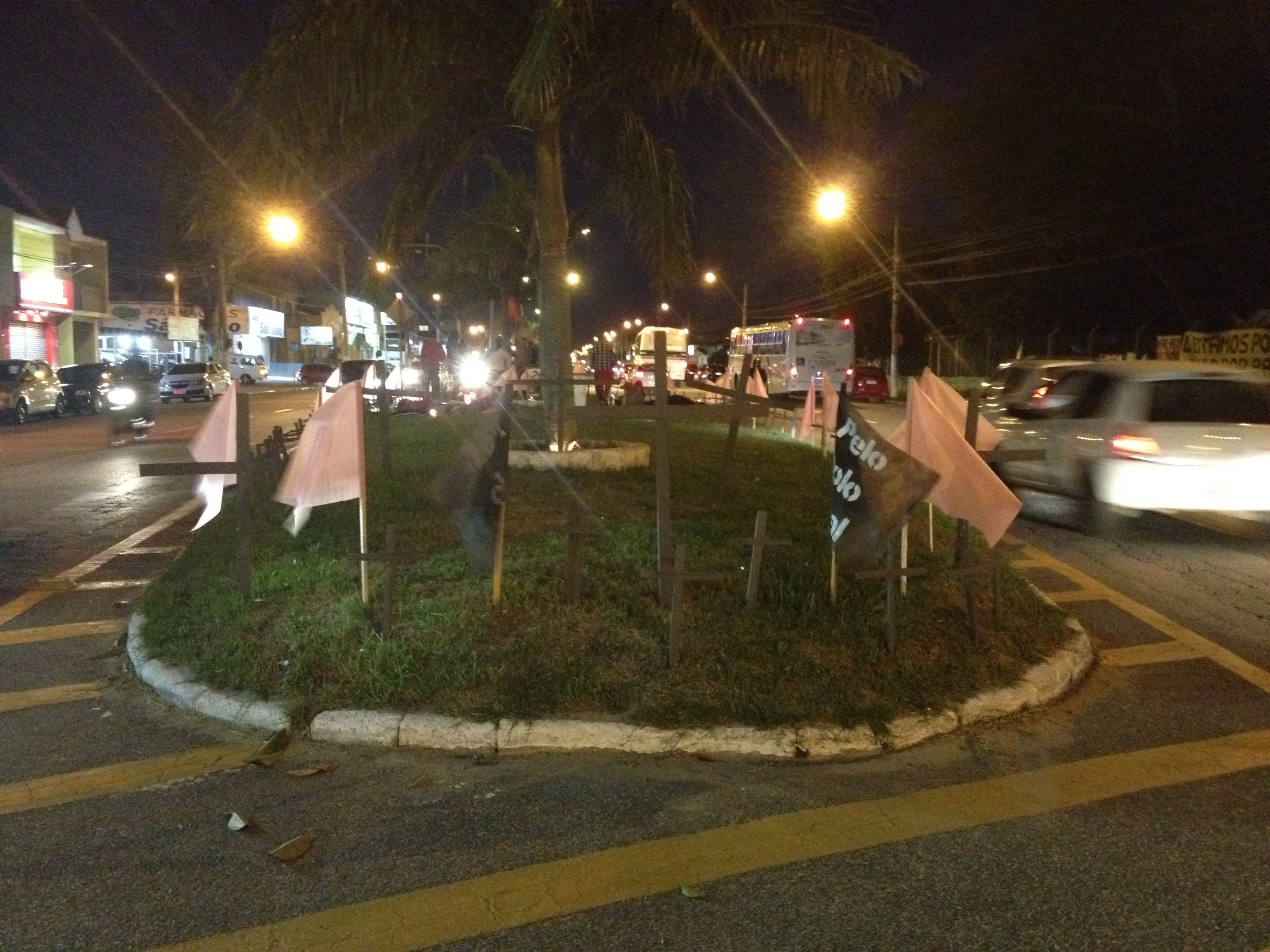 Manifestação pelo Polo Naval aconteceu no Pórtico