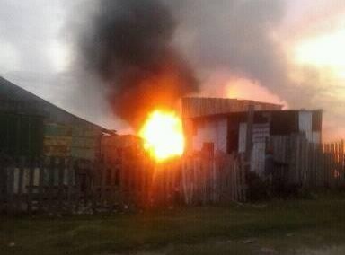 Incêndio destrói residências no Bairro Cidade de Águeda