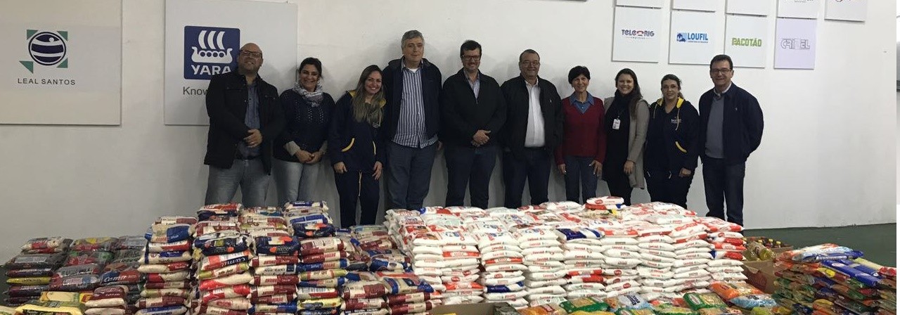 Gratuidade solidária arrecadou mais 5 toneladas de alimentos durante a 39ª Fearg