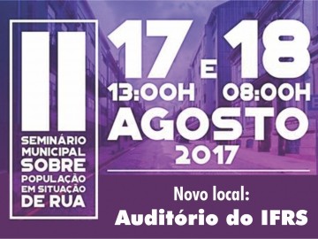 Seminário promovido pela Prefeitura discutirá políticas públicas para População em Situação de Rua