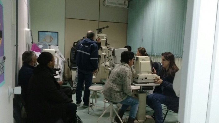 Mais de 200 consultas oftalmológicas foram realizadas no último sábado 