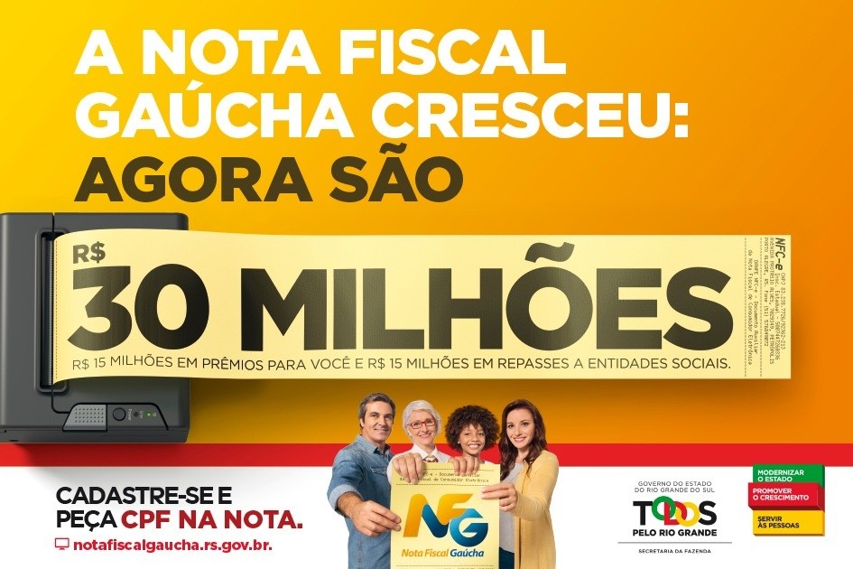 Nota Fiscal Gaúcha dobra número de contribuintes após campanha