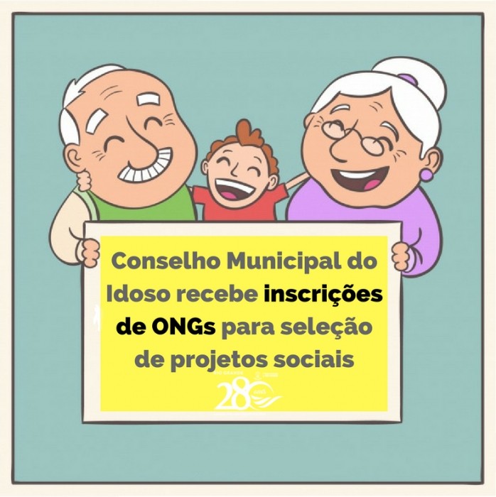Conselho Municipal do Idoso recebe inscrições de ONGs para seleção de projetos sociais