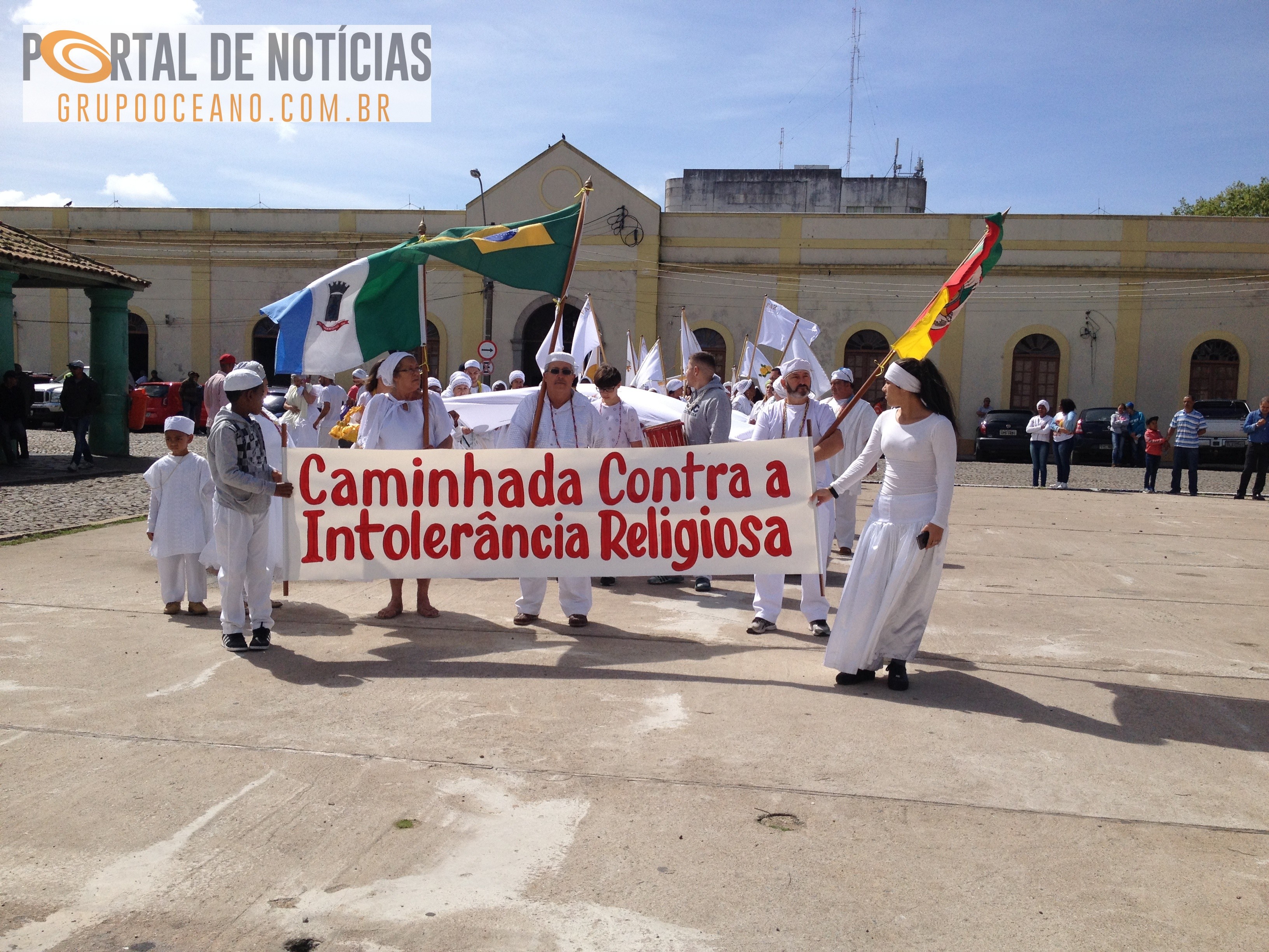 Caminhada contra a intolerância religiosa reuniu centros afroculturais em RG