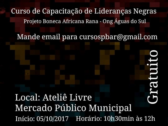 Atelier Livre do Mercado recebe curso de capacitação de lideranças negras