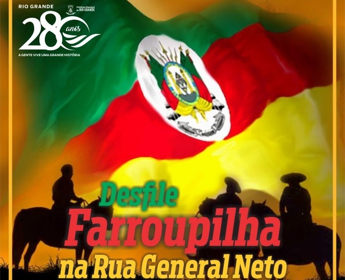 Desfile tradicionalista de 20 de setembro inicia às 10h em Rio Grande