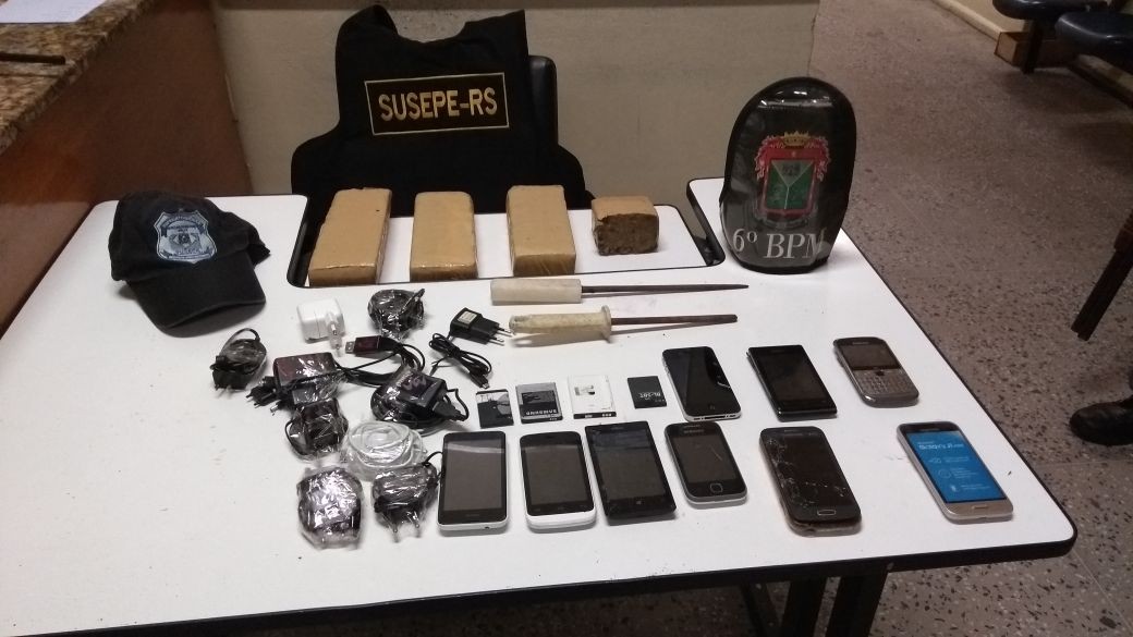 Drogas e celulares são arremessados para dentro do Presídio em Rio Grande