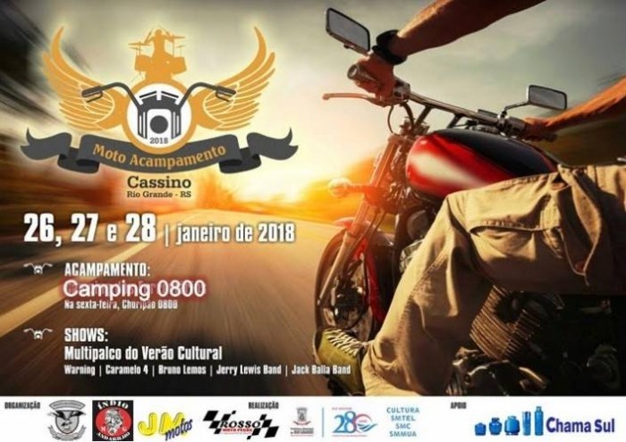 Prefeitura promove Moto Encontro e Acampamento no balneário Cassino