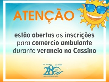 Inscrições para o comércio ambulante da temporada encerra nesta sexta, 01