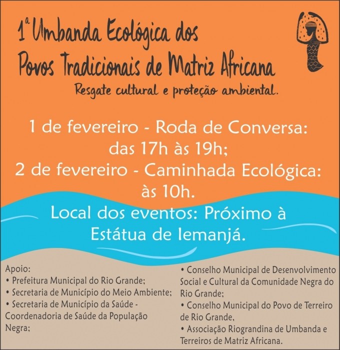 1ª Umbanda Ecológica dos Povos Tradicionais de Matriz Africana divulga programação
