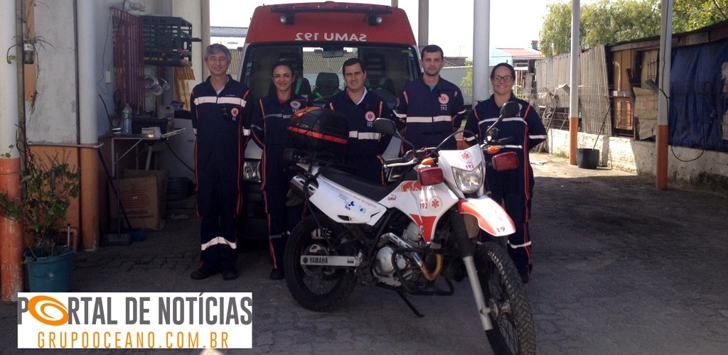 SAMU utiliza "motolância" para prestar os primeiros socorros