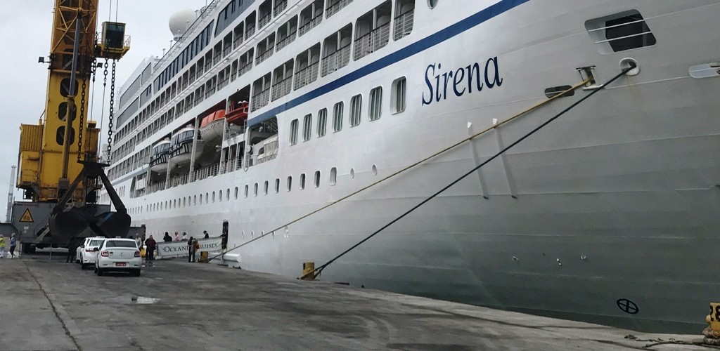 Sirena é o último navio de passageiros a atracar no Porto do Rio Grande na temporada 2017/2018