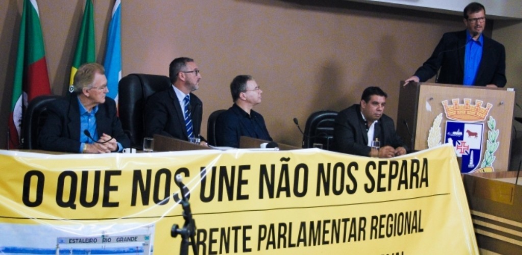 Frente Parlamentar Regional em Defesa do Polo Naval é lançada em Pelotas
