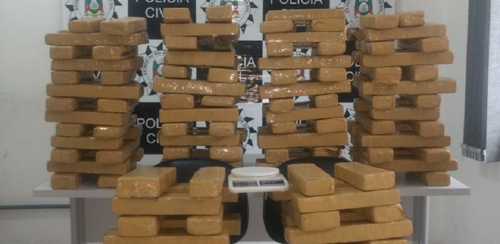 Mais 120 quilos de droga são apreendidos em RG
