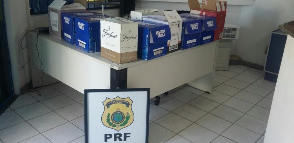 PRF apreende bebidas provenientes do Uruguai