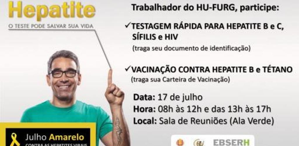 HU-FURG realiza ação pelo Dia Mundial de Combate às Hepatites Virais